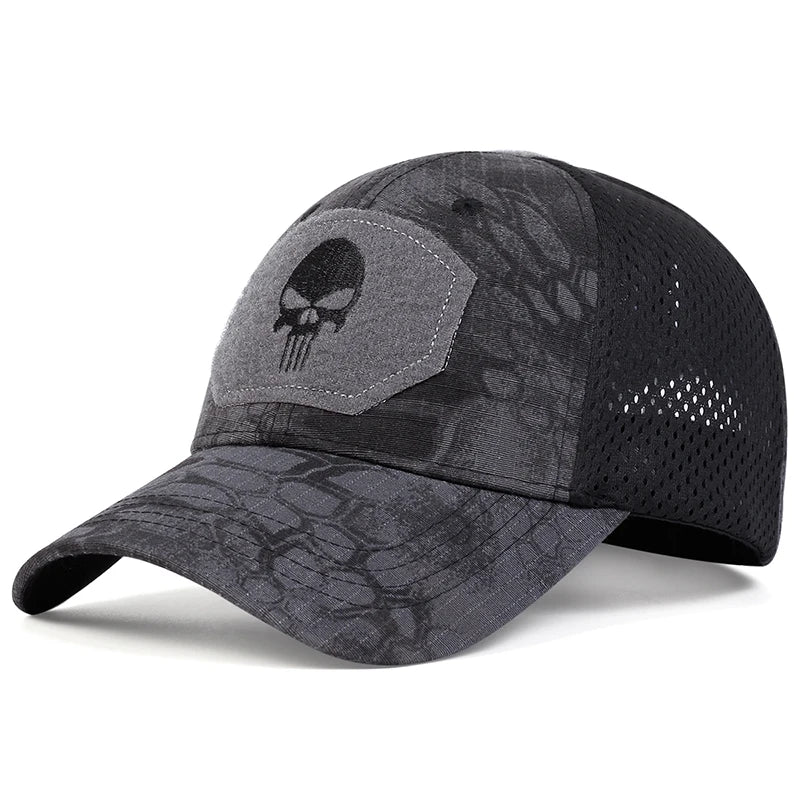 Skull Embroidered Baseball Cap