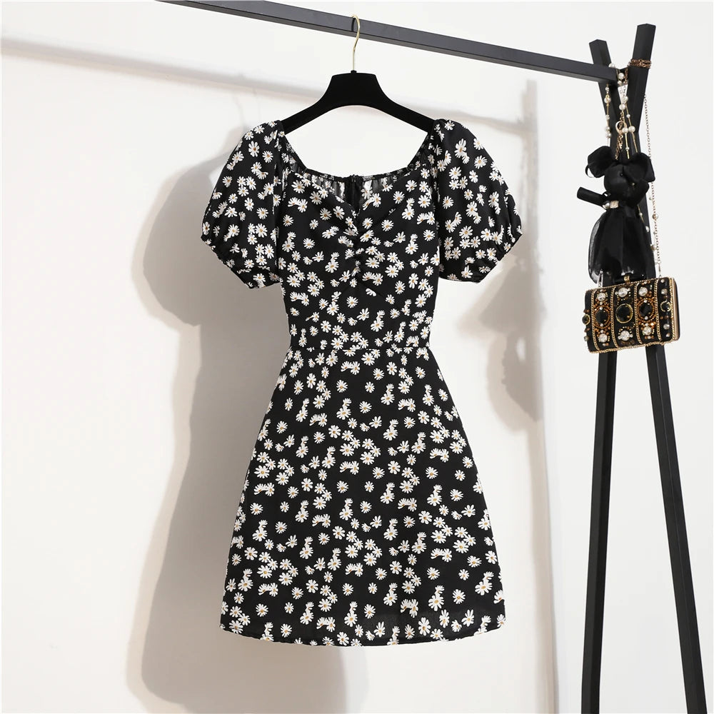 Women’s Mini Floral Chiffon Dress