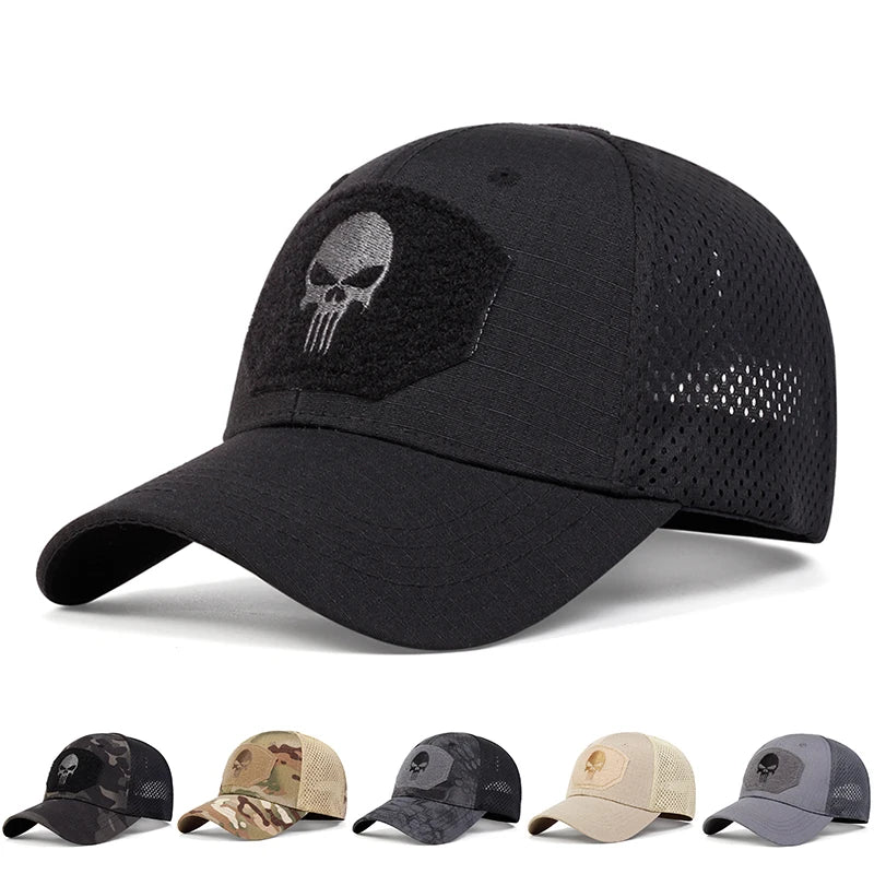 Skull Embroidered Baseball Cap