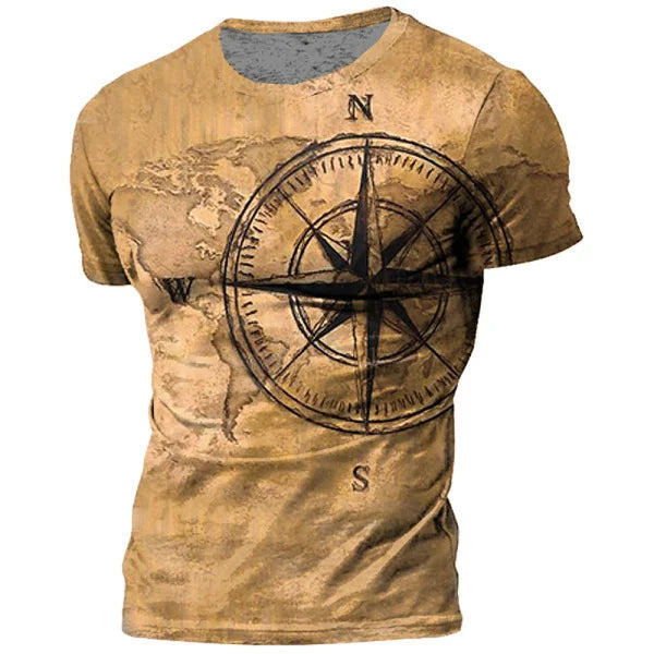 Men's Compass Print T-Shirt