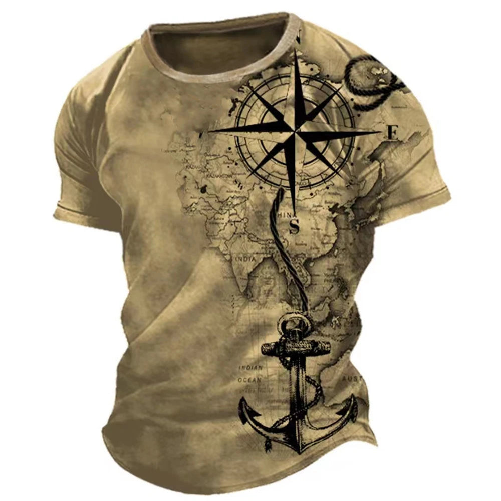 Men's Compass Print T-Shirt