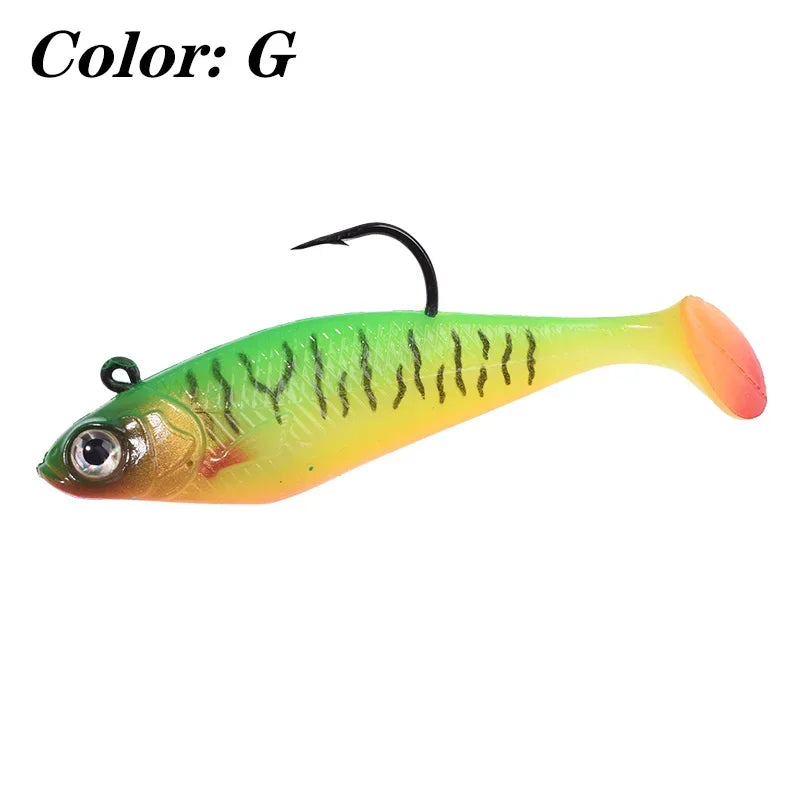 Silicone Jig Head Soft Bait Lure – 75mm, 9.5g