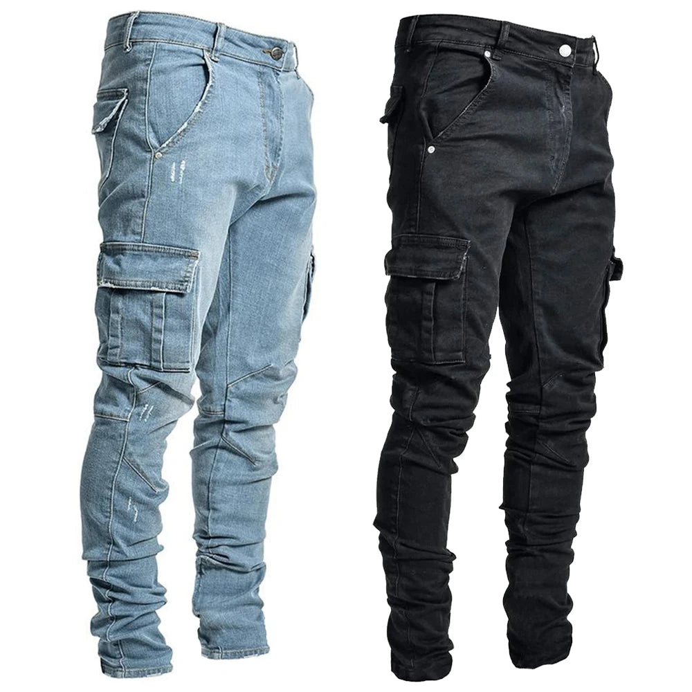 Men’s Slim Fit Cargo Jeans