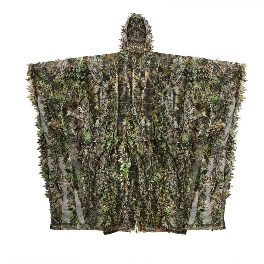 Outdoor Ghillie Suit Camouflage Poncho