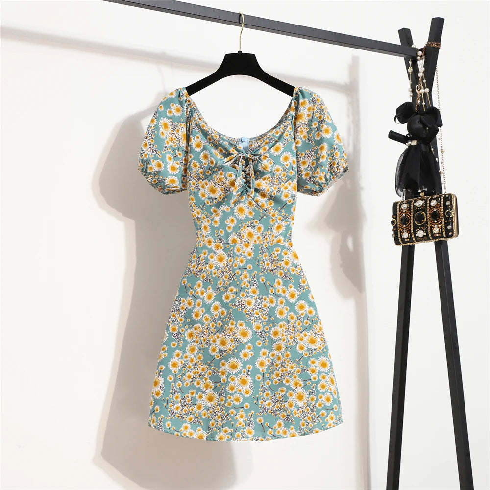 Women’s Mini Floral Chiffon Dress