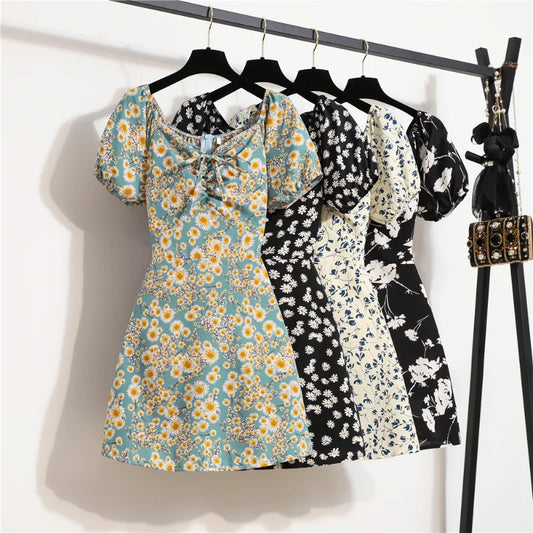 Women’s Mini Floral Chiffon Dress