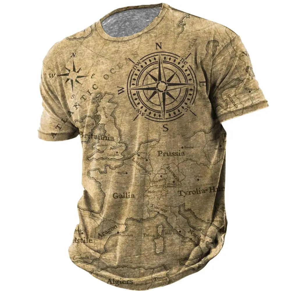 Men's Compass Print T-Shirt