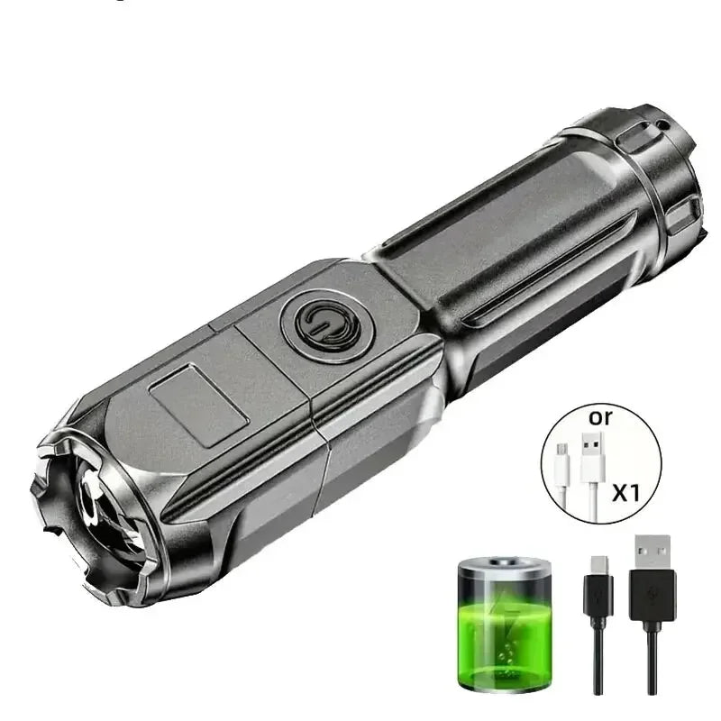 Powerful LED Rechargeable Flashlight