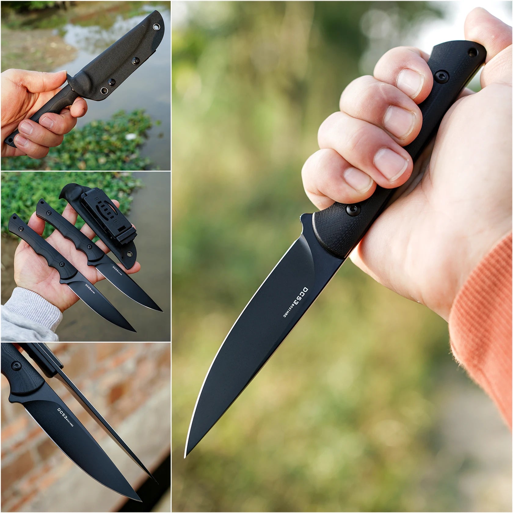 EDC Tactical Knife for Camping, Hunting, and Survival