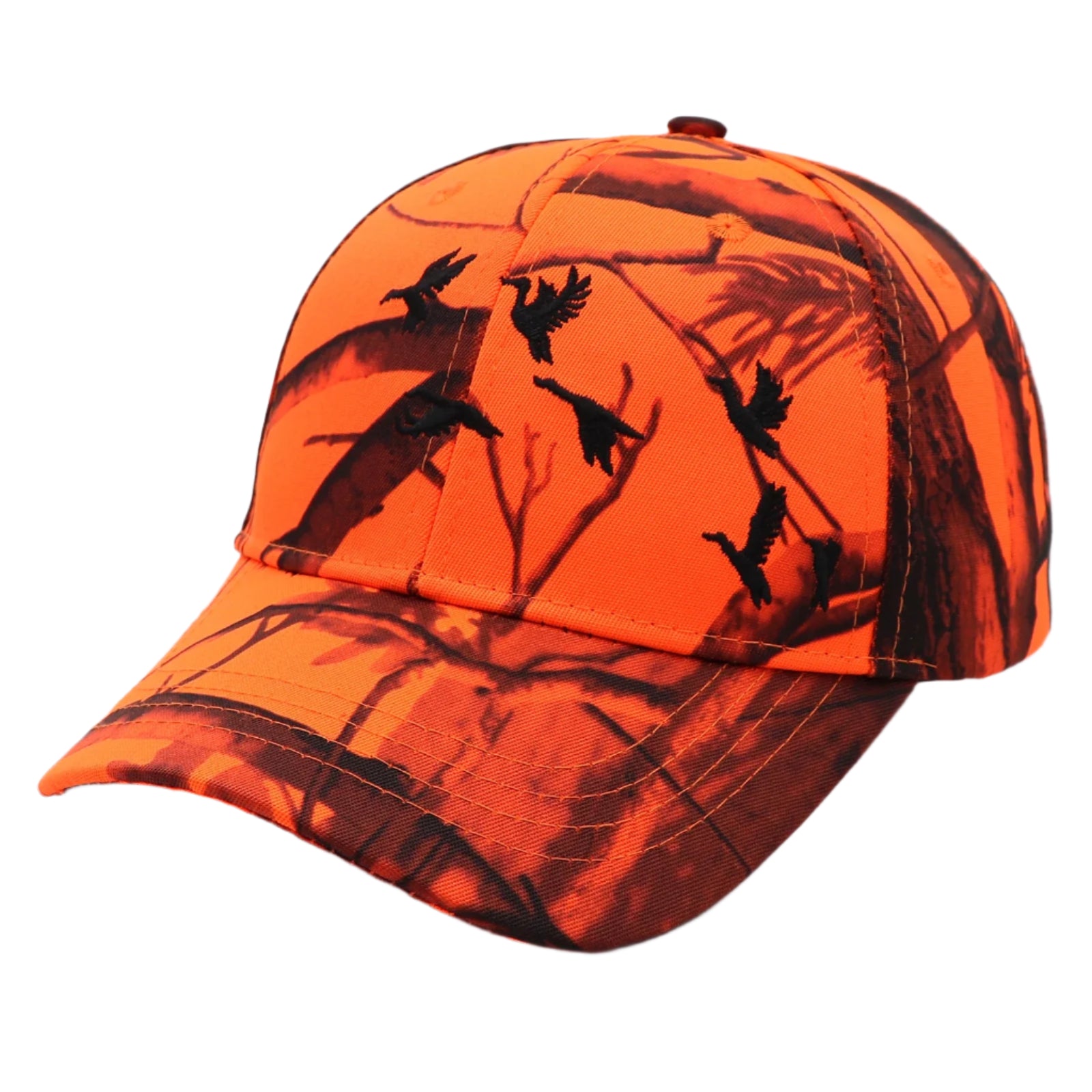 Orange Camo Hunting Cap