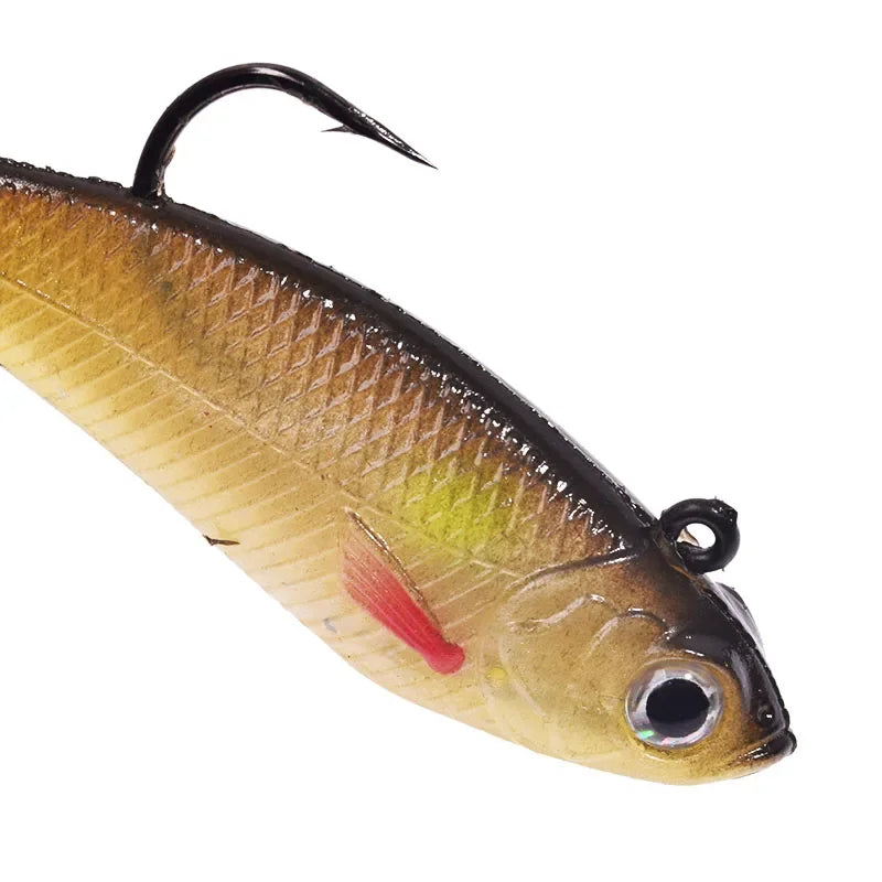 Silicone Jig Head Soft Bait Lure – 75mm, 9.5g