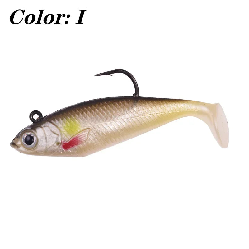 Silicone Jig Head Soft Bait Lure – 75mm, 9.5g