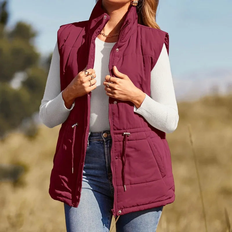 Women's Sleeveless Outerwear Jacket