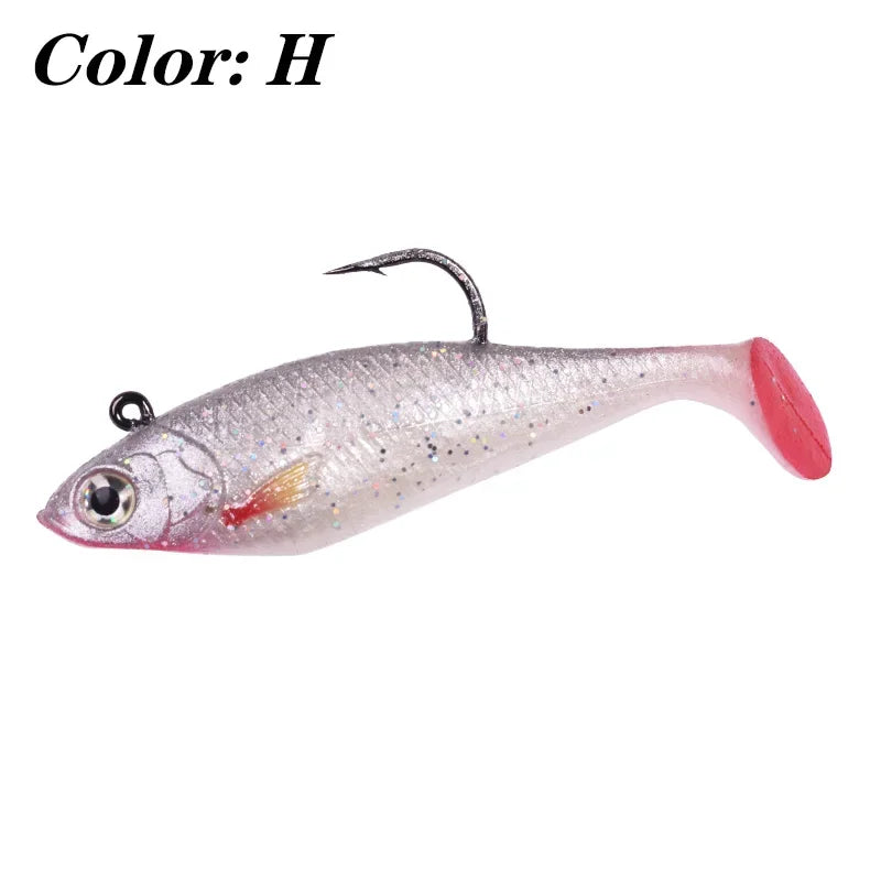 Silicone Jig Head Soft Bait Lure – 75mm, 9.5g