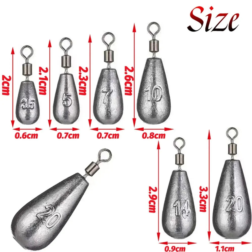 Drop Shot Fishing Weight Sinker Kit