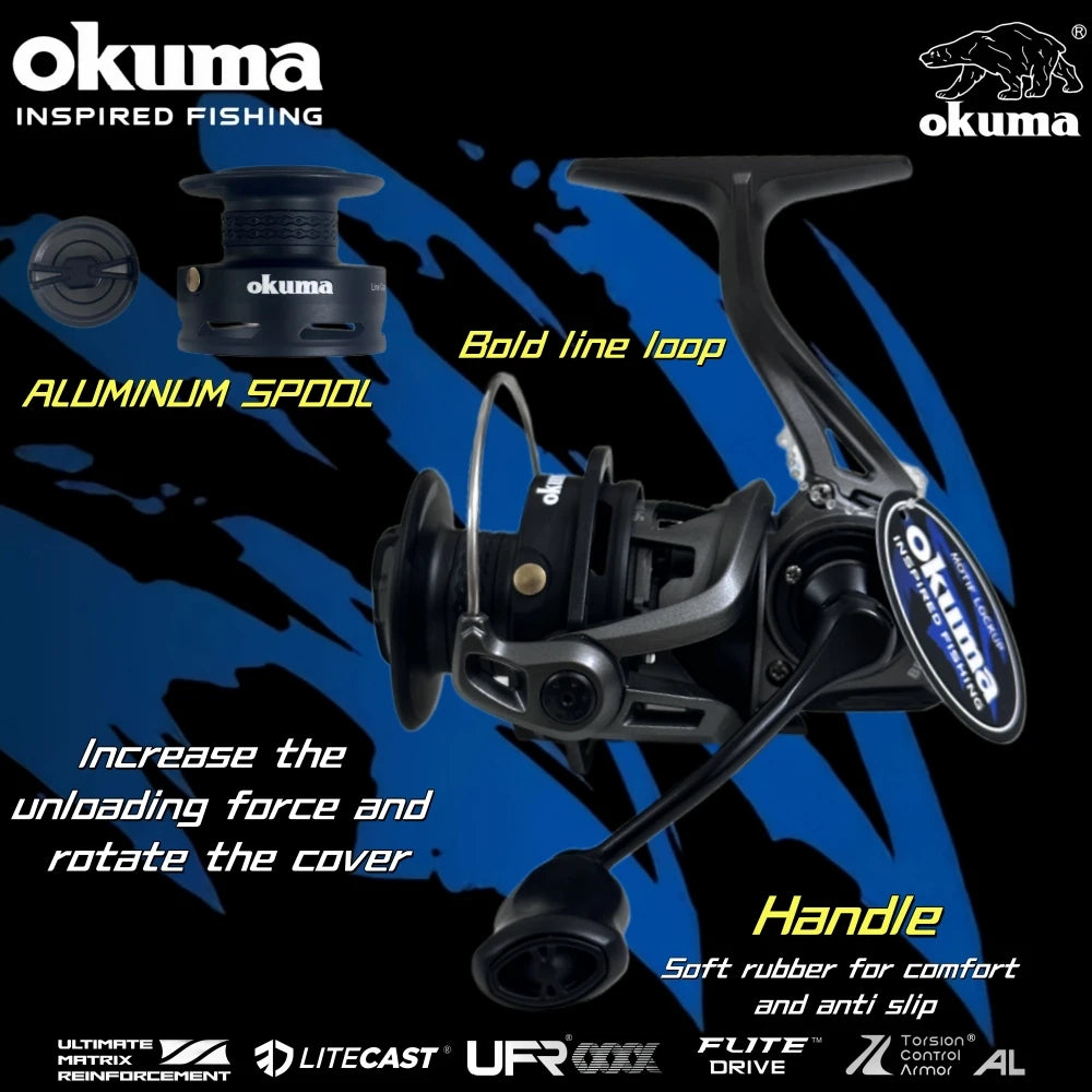 OKUMA BE2000-4000 High-Speed Spinning Fishing Reel