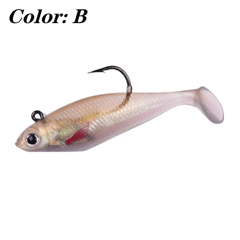 Silicone Jig Head Soft Bait Lure – 75mm, 9.5g