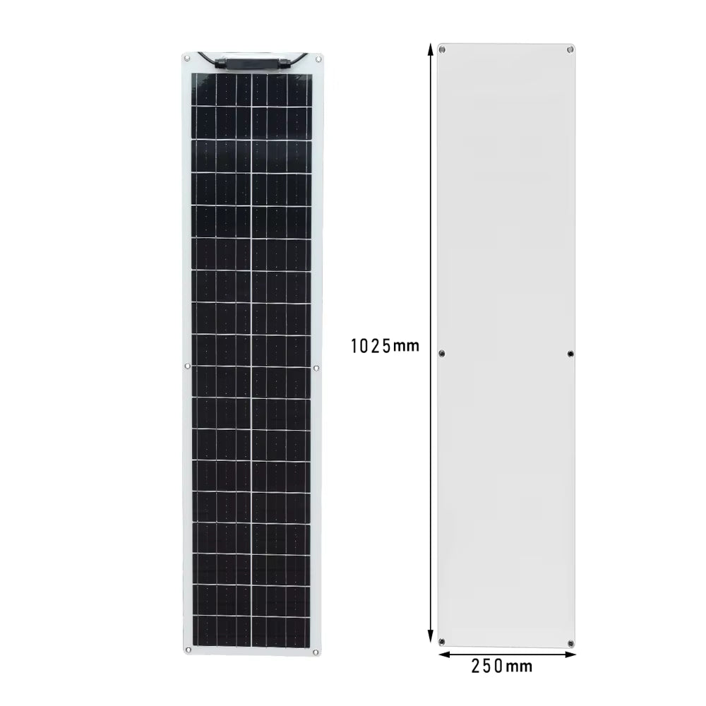 50 Watt Monocrystalline Flexible Solar Panel Kit off Grid System 100W 110V / 220V Solar Inverter 12V 24V Controller PV Connector