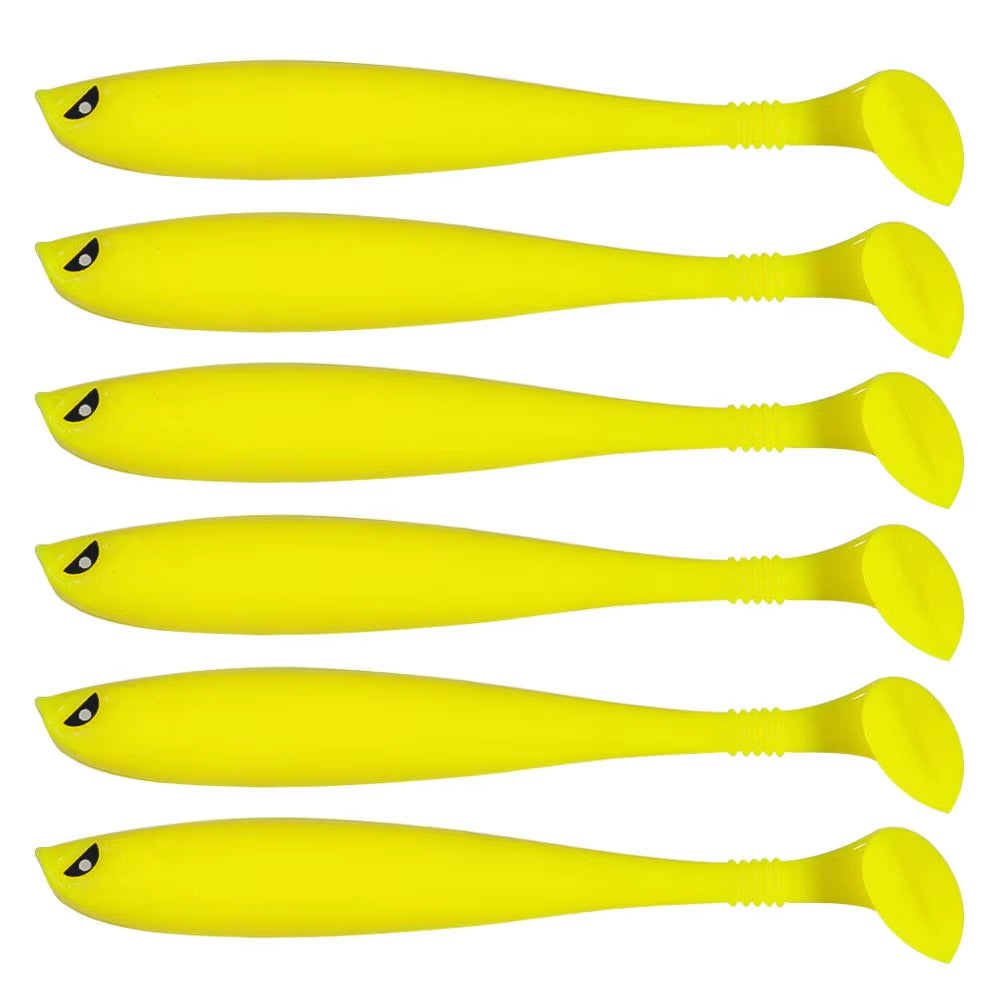 6PCS/SET Creature Baits Fishing Vinyls Soft Bait 9Cm/4.1G Predator Fishing Pike Soft Rubber Bait Fishing Accessories