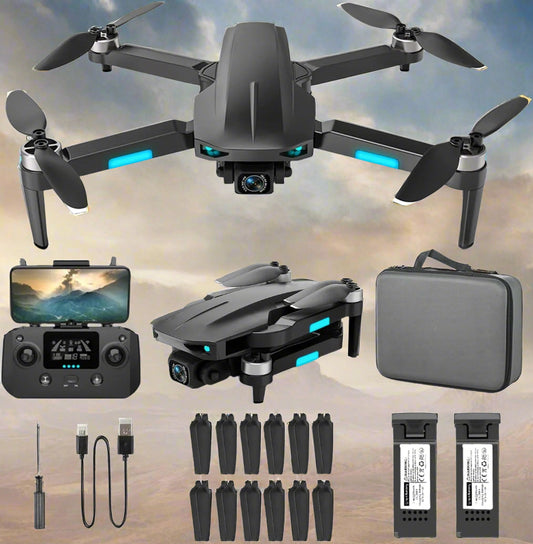 Drone with 4K Camera for Adults and Beginners, 5G Wifi Transmission, 40 Minutes Flight Time,Black