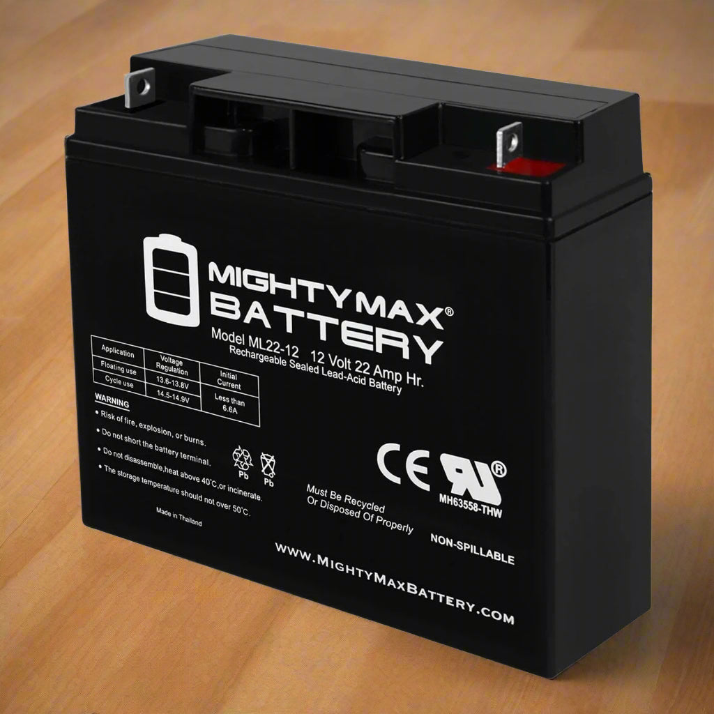 12V 22AH Replacement Battery for Electric Bike Bicycle